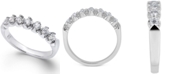 Macy's Certified Diamond Scalloped Ring (1/2 ct. t.w.) in 14k White Gold